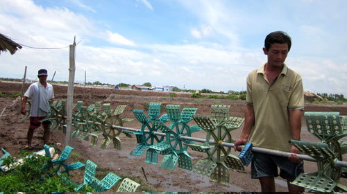 Hàng trăm hộ dân nuôi tôm lâm vào cảnh nợ nần sau bão số 10