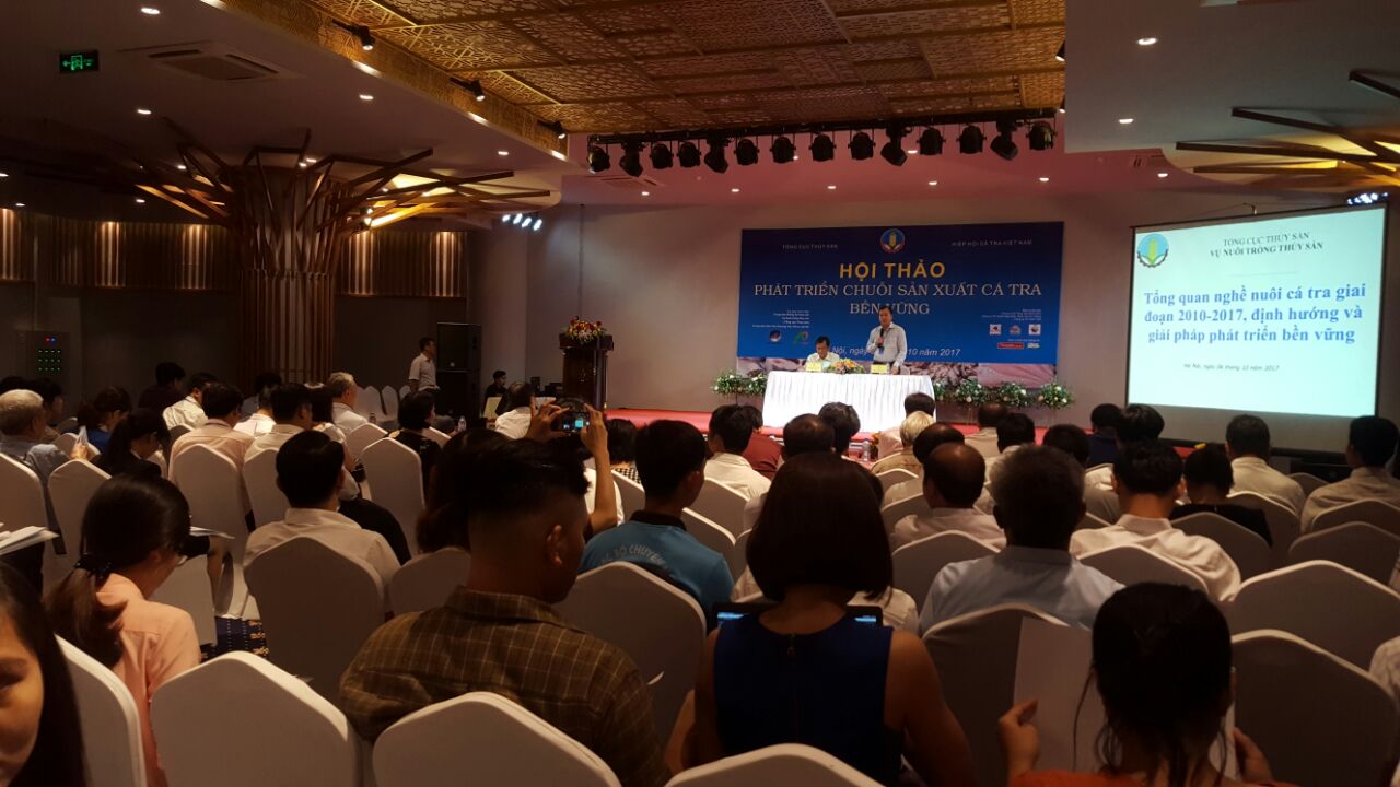 Hội thảo “Phát triển chuỗi sản xuất cá tra bền vững” diễn ra tại Hà Nội