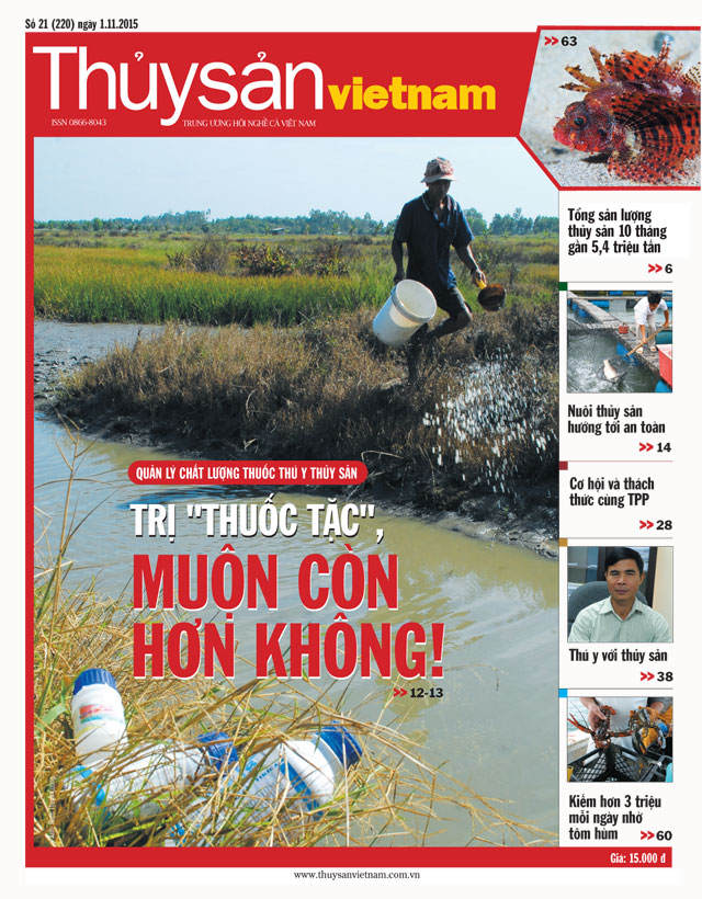 Tạp chí Thủy sản Việt Nam số 21 - 2015