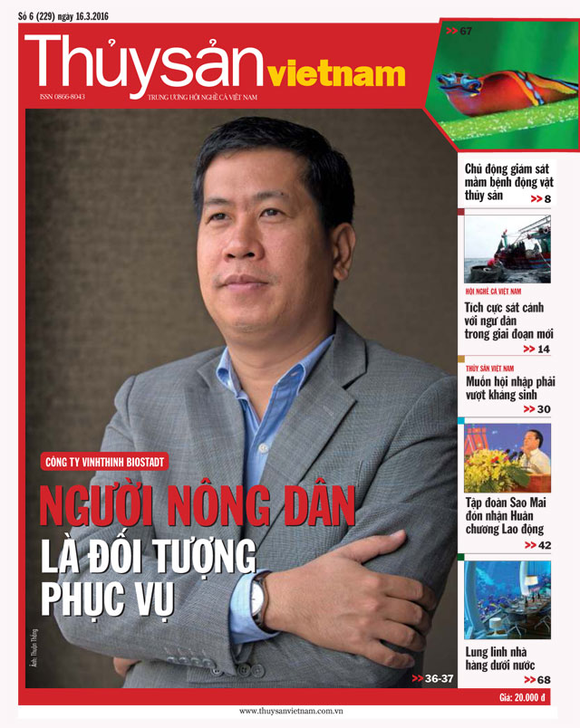 Tạp chí Thủy sản Việt Nam số 6 - 2016