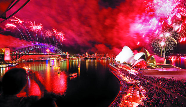 mán pháo hoa tại cảng Sydney