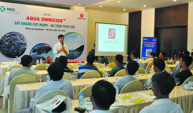 hội thảo do Công ty Tomcare tổ chức cho người nuôi tôm